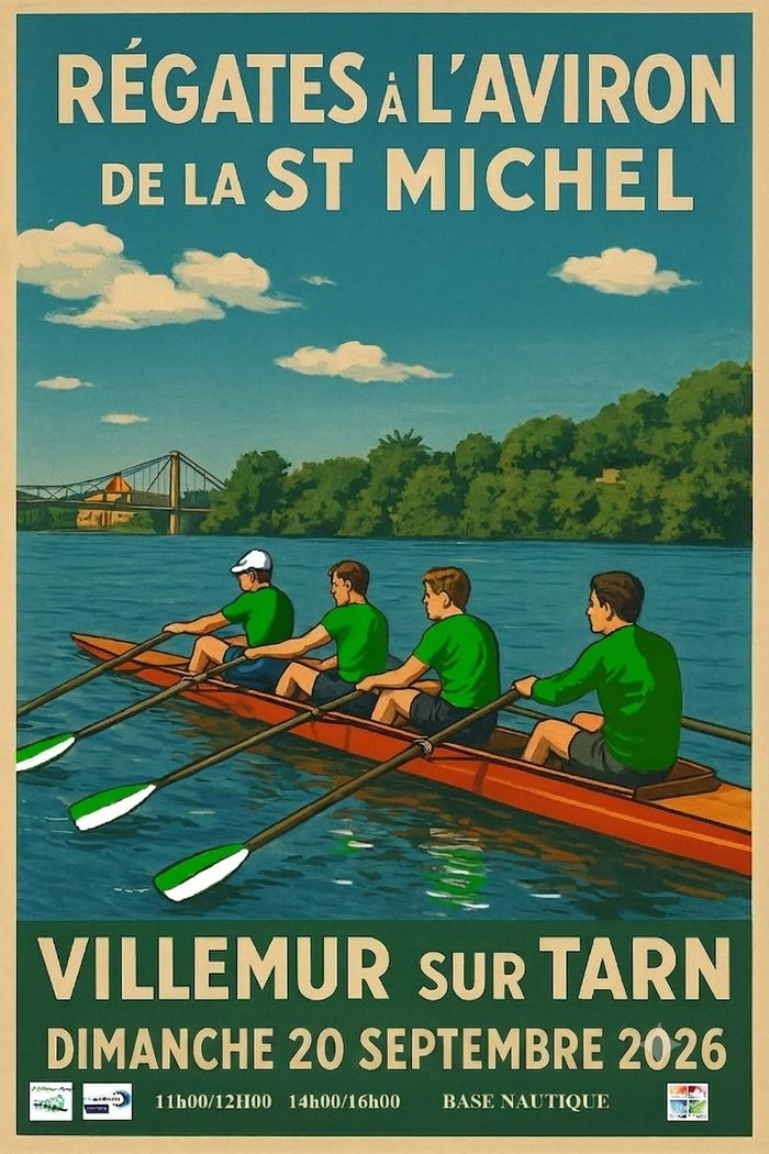Régates d’aviron de la St Michel, base nautique de Villemur, Villemur-sur-Tarn