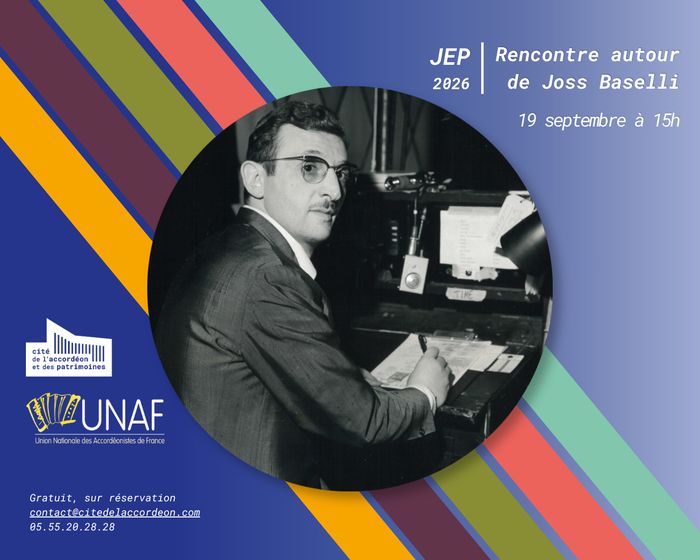 Rencontre autour de Joss Baselli, Cité de l&rsquo;accordéon et des patrimoines, Tulle