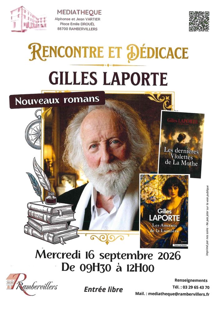 Rencontre et dédicace, Médiathéque de Rambervillers, Rambervillers