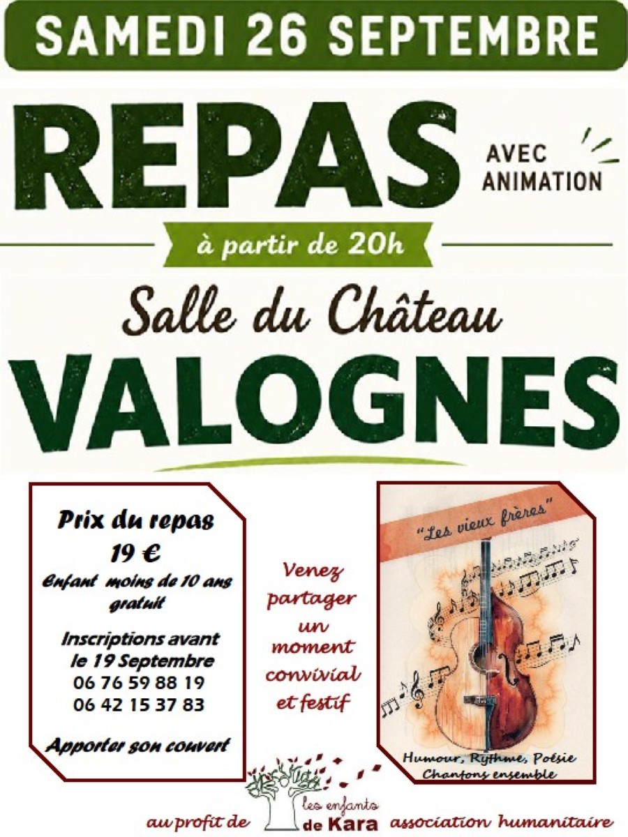 Repas avec animation Valognes