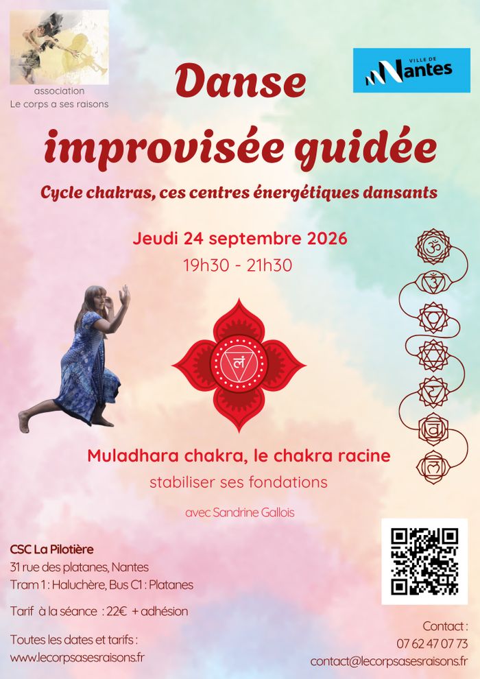 Reprise des cours de danse improvisée !, CSC Pilotière, Nantes