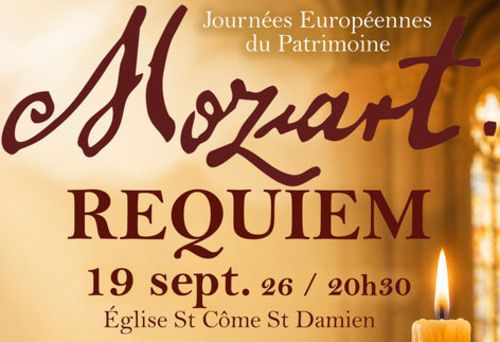 Requiem de Mozart pour 2 pianos et chœur, Église Saint-Côme-Saint-Damien, Luzarches