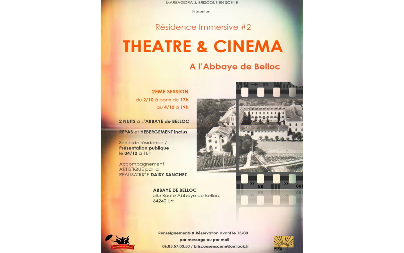 Résidence immersive Théâtre et Cinéma Abbaye de Belloc Urt