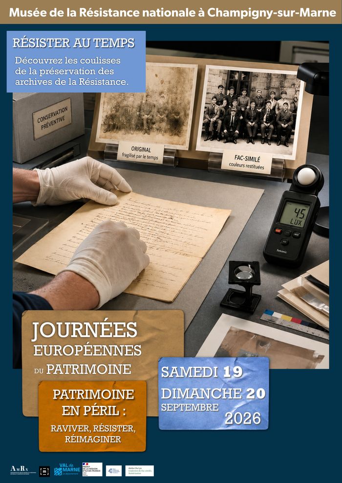 Résister au temps : découvrez les coulisses de la préservation des archives de la Résistance – Espaces d&rsquo;échange en continu, Musée de la Résistance Nationale, Champigny-sur-Marne