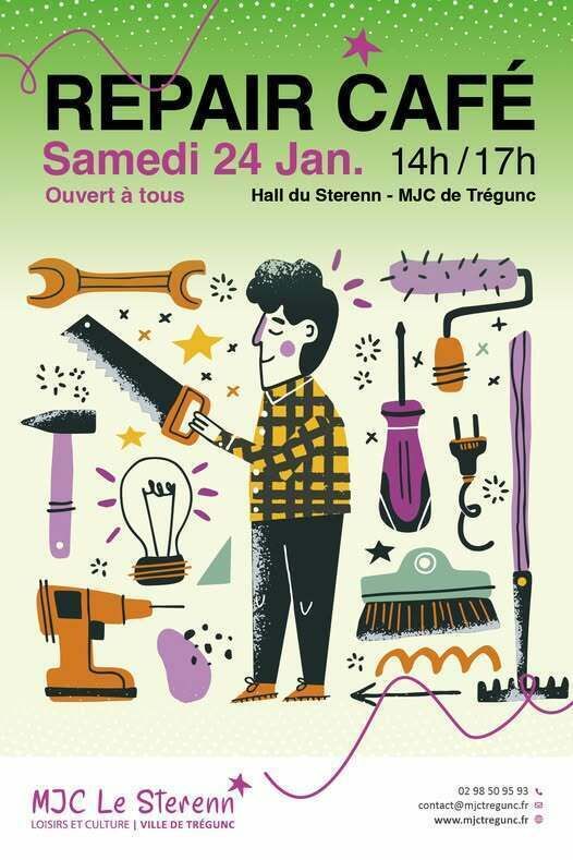 Réunion de rentrée du Repair café de Trégunc, MJC trégunc, Trégunc