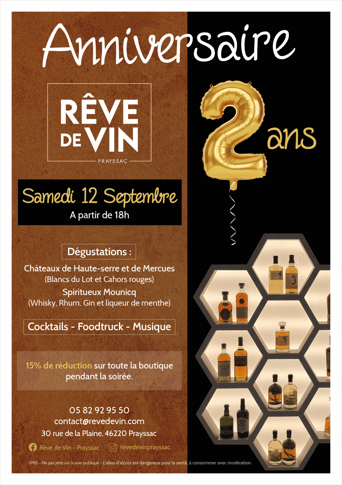 Rêve de Vin fête ses 2 ans ! Prayssac