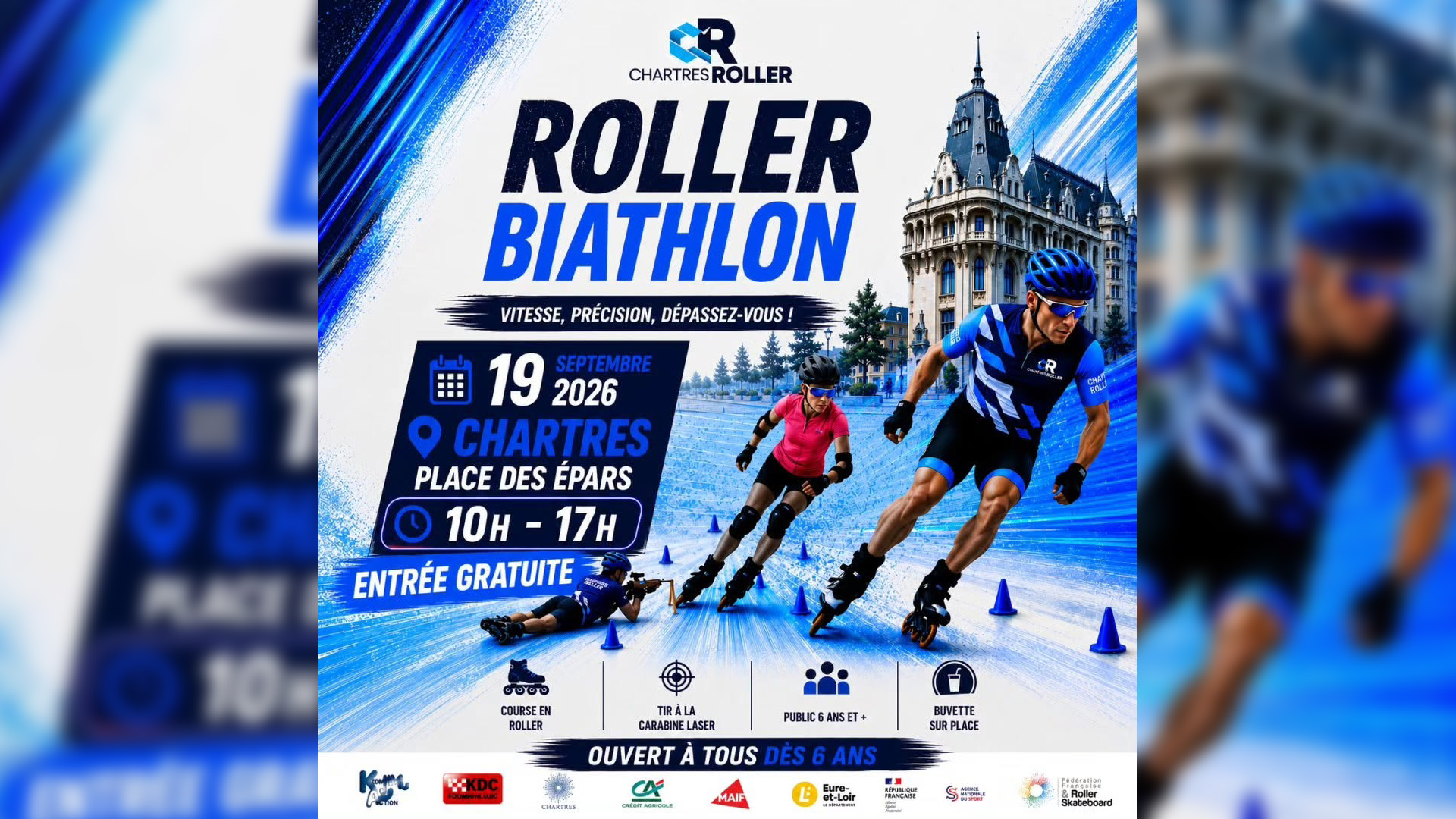 Roller Biathlon Place des Épars Chartres 2026-09-19