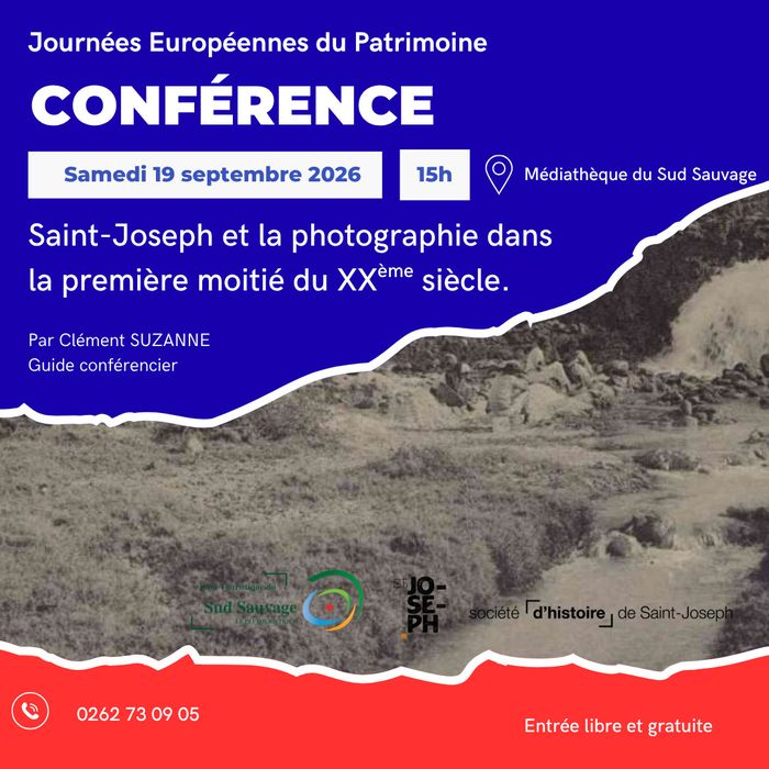 Saint-Joseph et la photographie dans la première moitié du XXème siècle., Médiathèque du Sud Sauvage, Saint-Joseph