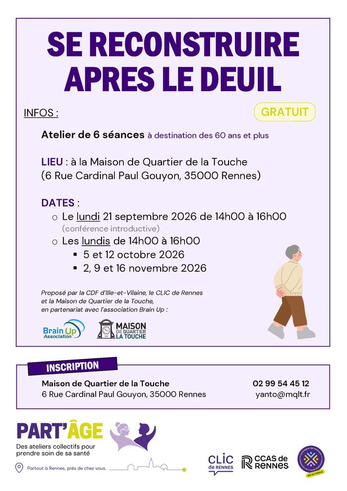 Se reconstuire après le deuil, Maison de Quartier La Touche, Rennes