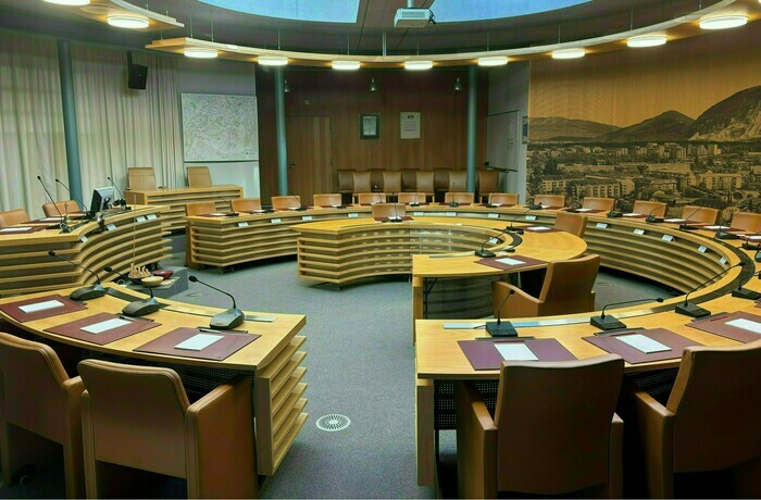 Séance du Conseil municipal, Salle du Conseil municipal, Genève