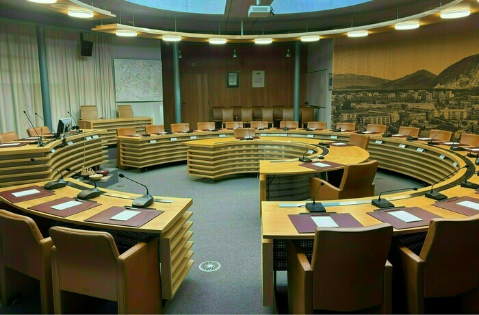 Séance du Conseil municipal, Salle du Conseil municipal, Genève