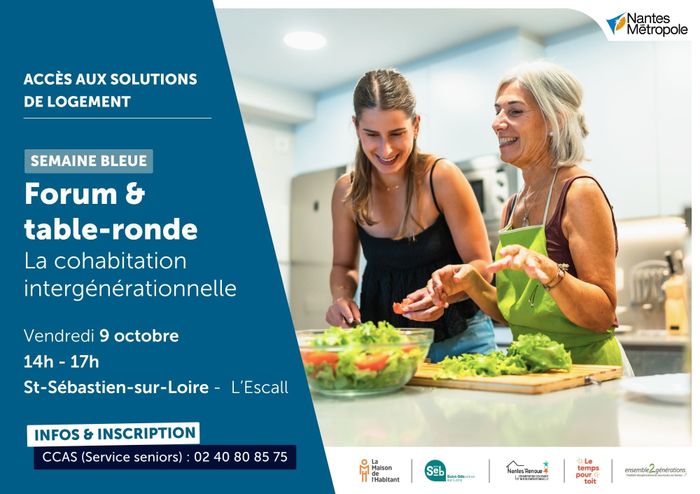 [Semaine bleue] Forum & table ronde : la cohabitation intergénérationnelle ESCALL Saint-Sébastien-sur-Loire