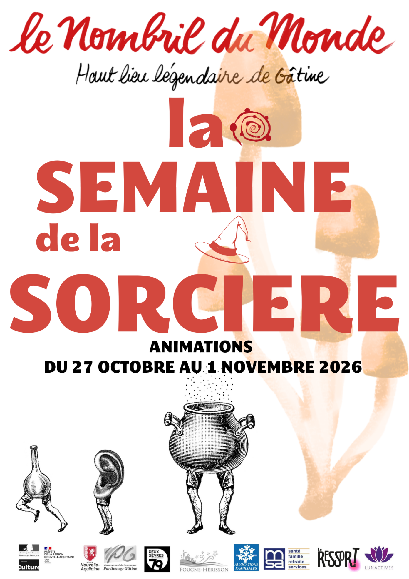 Semaine de la sorcière au Nombril du Monde Atelier bricolage et Cercle de femmes Le Cordon, bar associatif du Nombril Pougne-Hérisson