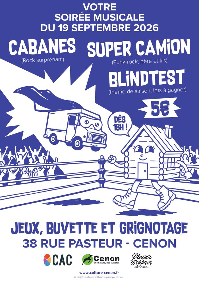 Soirée concerts et blind test – Plaisir d’Offrir Records x OCAC, OCAC, Cenon
