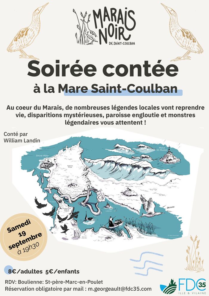 Soirée contée, Marais noir de Saint-Coulban, Saint-Père-Marc-en-Poulet