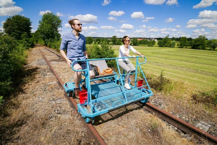 Sortie insolite : à la découverte du vélorail du Pays Secret, Vélorail du Pays secret, Drulingen