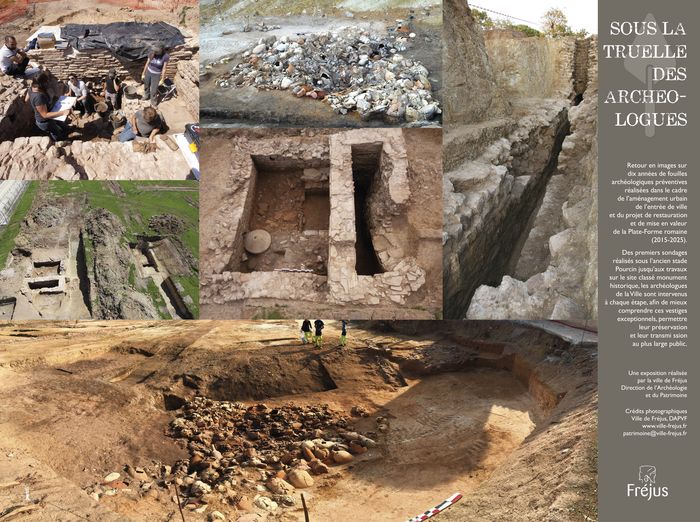 Sous la truelle des archéologues, Parc et Site archéologique de la Plate-Forme romaine, Fréjus