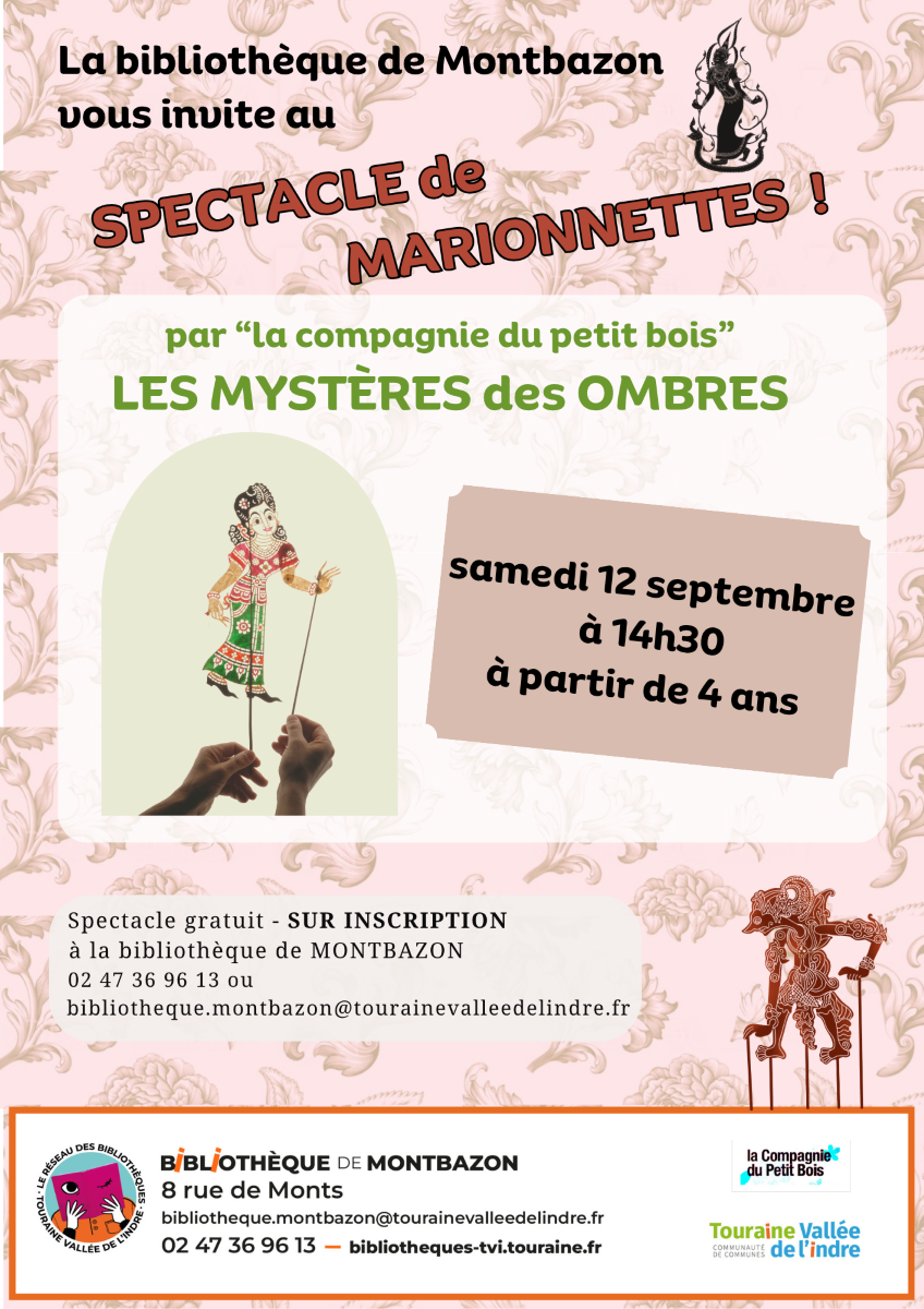 Spectacle de marionnettes LES MYSTÈRES des OMBRES Montbazon