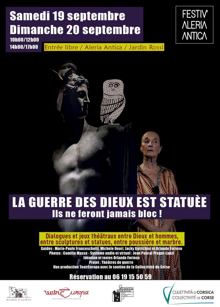 Spectacle La guerre des dieux est statuée : ils ne feront jamais bloc !, Aleria Antica Site Archéologique et Musée, Aléria