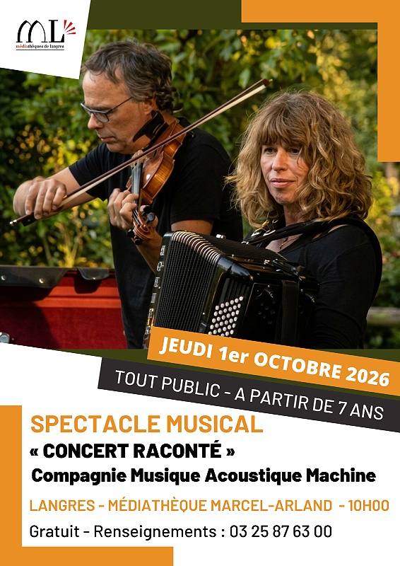Spectacle musical Concert raconté Langres