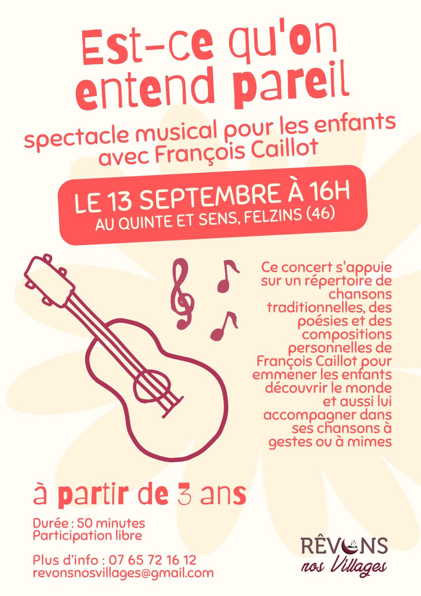 Spectacle Musical Enfants à Saint-Félix Saint-Félix