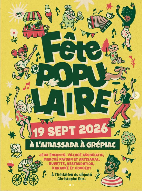 Stand de livres à la Fête Populaire de Grépiac, Amassada, Grepiac, Grépiac