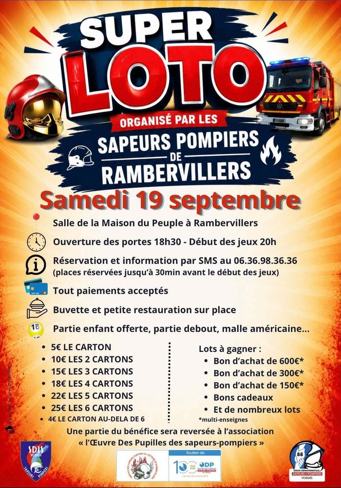 Super loto, Maison du Peuple, Rambervillers