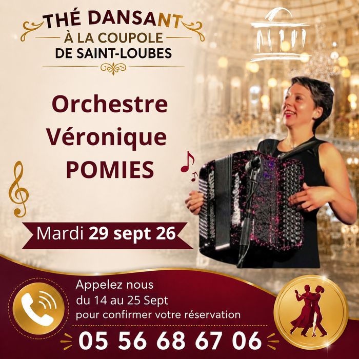 Thé dansant, orchestre Véronique POMIES, La Coupole, Saint-Loubès