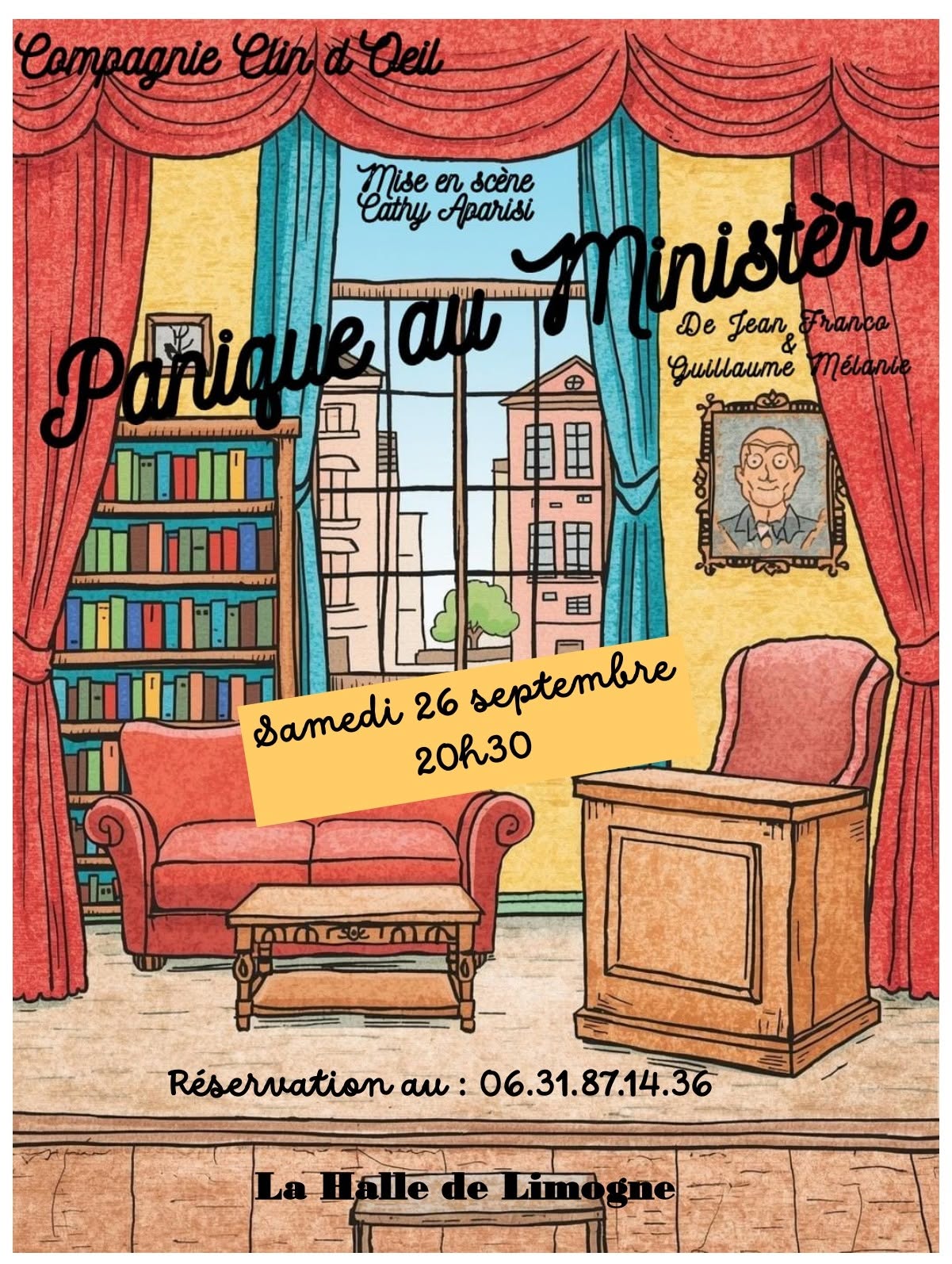 Théâtre à Limogne: Panique au ministère Limogne-en-Quercy 2026-09-26