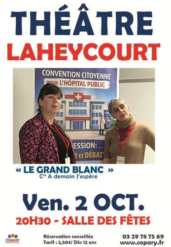 Théâtre Le Grand Blanc Salle des fêtes Laheycourt