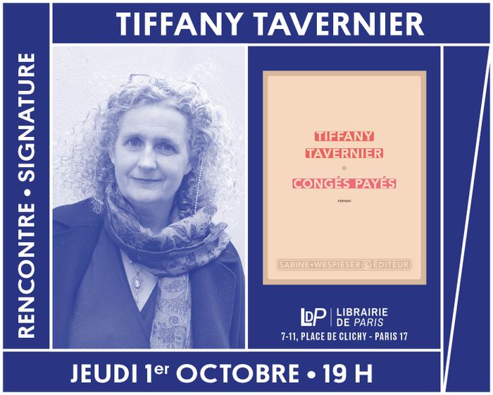 Tiffany Tavernier, Librairie de Paris, Paris