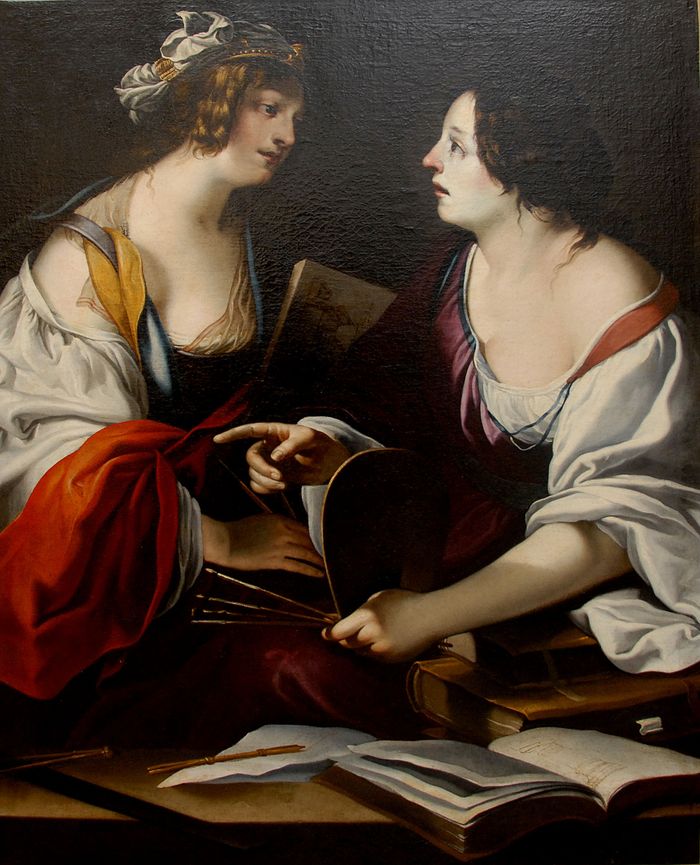 Tour de l&rsquo;Oeuvre : l&rsquo;Allégorie de l&rsquo;Architecture et de la Peinture de Francesco Rustici, Musée de la Crèche, Chaumont