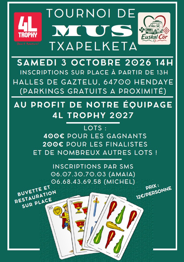 Tournoi de mus Halles de Gaztelu Hendaye
