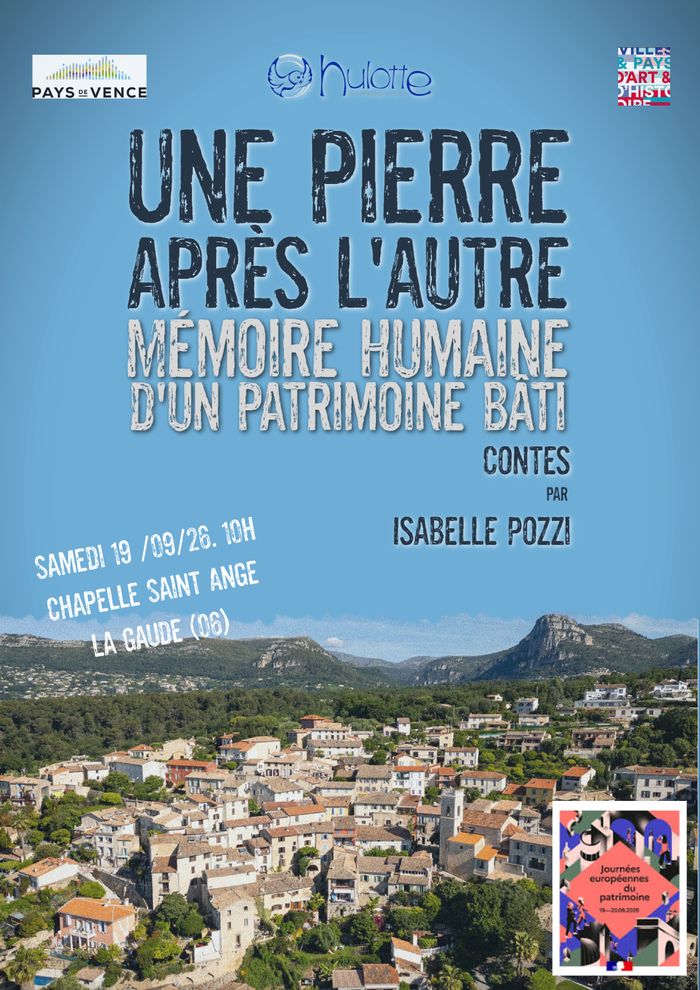 Une pierre après l’autre . Isabelle Pozzi, Chapelle Saint Ange, La Gaude