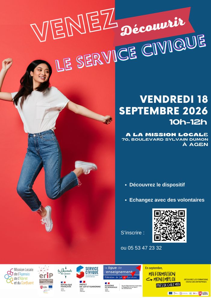 VENEZ DECOUVRIR LE SERVICE CIVIQUE !, MISSION LOCALE AGENAIS ALBRET CONFLUENT, Agen