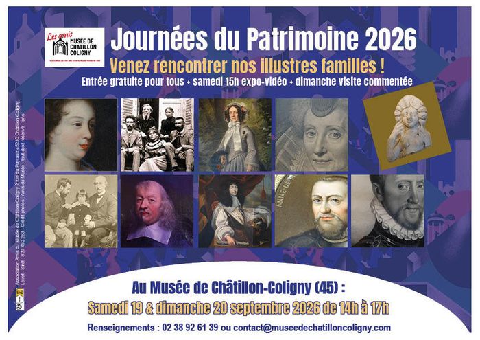 Venez rencontrer nos illustres familles !, Musée d&rsquo;art, d&rsquo;histoire et d’archéologie, Châtillon-Coligny
