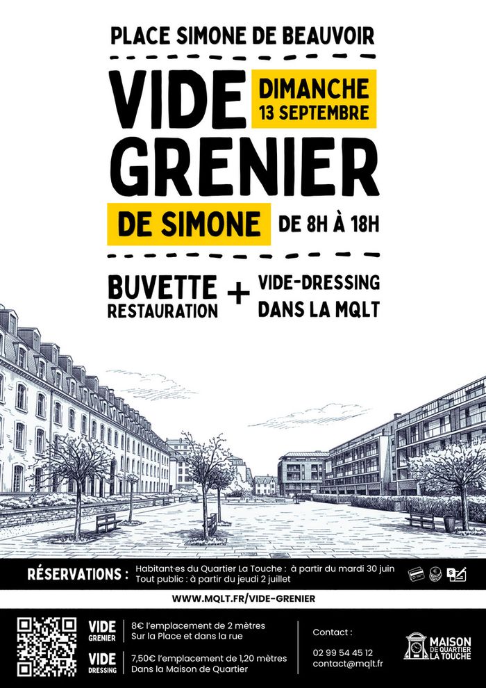 Vide-grenier de Simone, Place Simone de Beauvoir, Rennes
