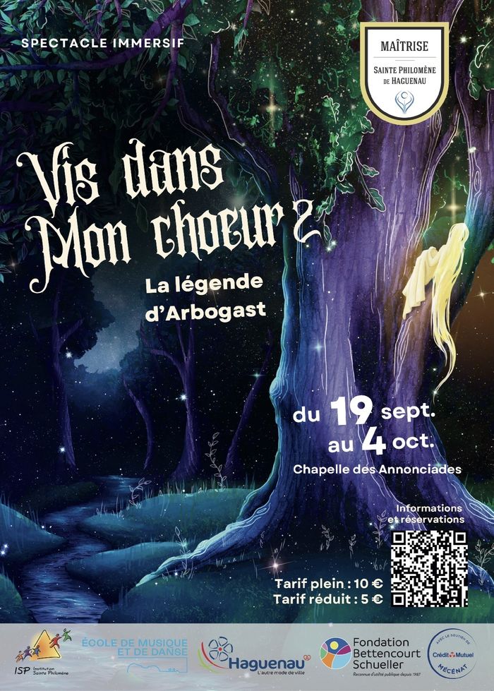 Vis dans mon chœur 2, la légende d’Arbogast, Chapelle des Annonciades, Haguenau