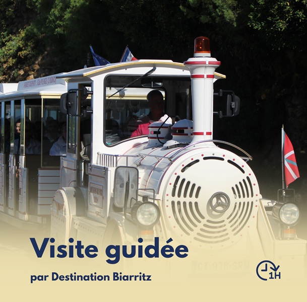 Visite commentée à bord du Petit Train de Biarritz Nouveauté 2026 ! Parvis de la Grande Plage Ouest Biarritz