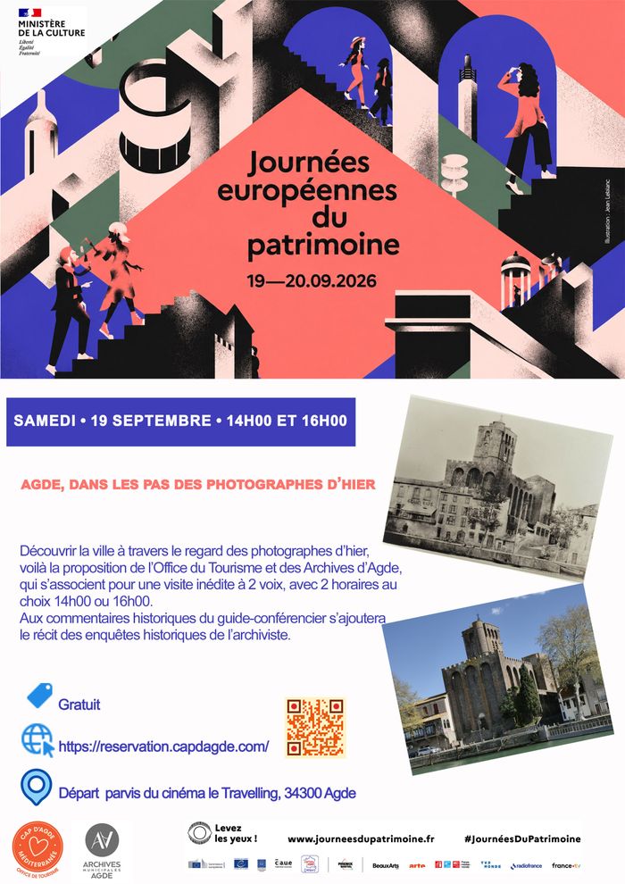 Visite commentée : Agde, dans les pas des photographes d’hier, Départ de visite : Agde, dans les pas des photographes d’hier, Agde