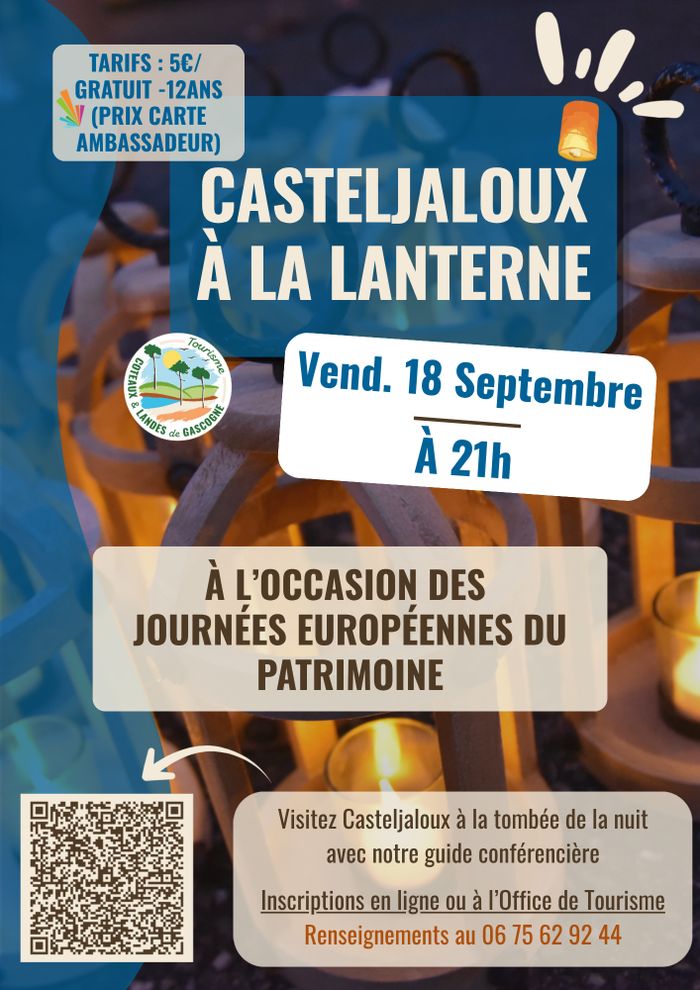 Visite commentée de Casteljaloux à la lanterne, Office de tourisme Coteaux et Landes de Gacsogne, Casteljaloux