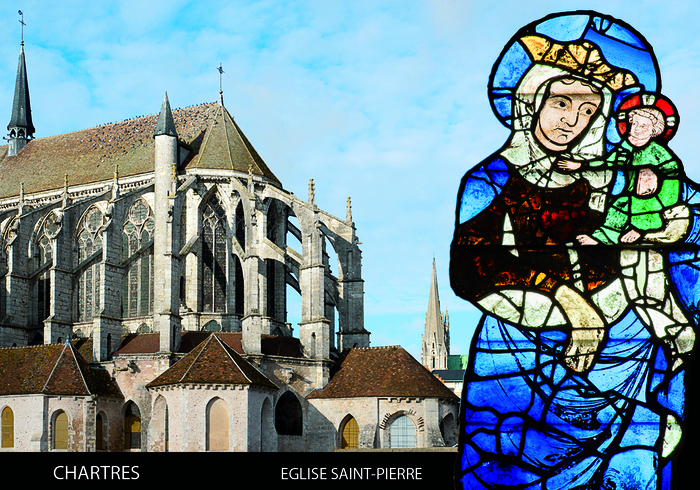 Visite commentée de l’église Saint-Pierre de Chartres, Église Saint-Pierre, Chartres