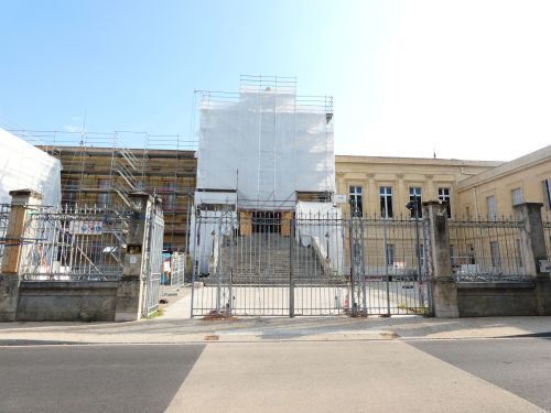 Visite commentée du chantier de rénovation des façades du palais de justice d’Agen, Palais de justice, Agen