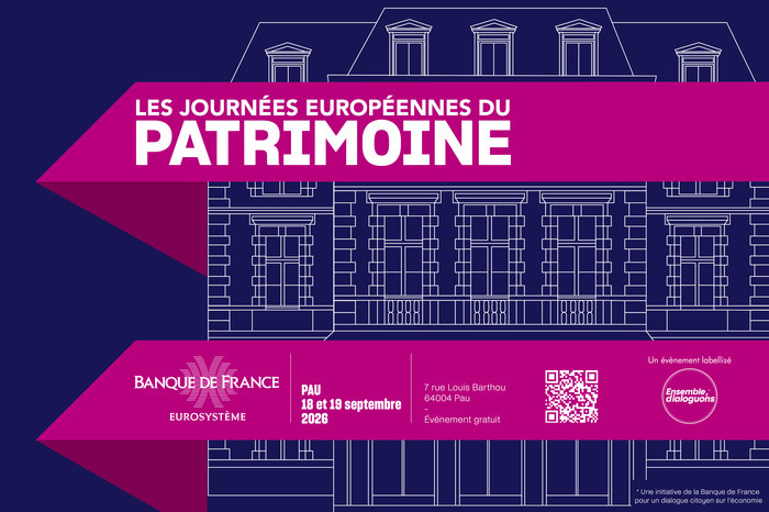 Visite commentée du site historique de la Banque de France de Pau, Banque de France, site de Pau, Pau