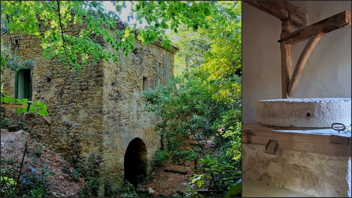 Visite commentée du site, moulin à eau, clairière des chênes, théatre de verdure., Moulin de la Pomelle, Villeneuve-la-Comptal
