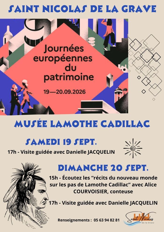 Visite commentée : le musée Lamothe Cadillac, St Nicolas de la Grave, Saint-Nicolas-de-la-Grave