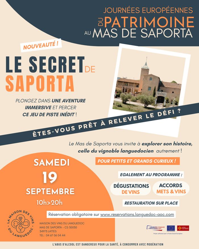Visite commentée : le secret de Saporta, Mas de Saporta, Lattes