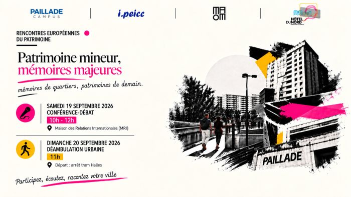 Visite commentée : Patrimoine mineur, mémoires majeures, Maison de l&rsquo;Europe de Montpellier (Maison des relations internationales), Montpellier