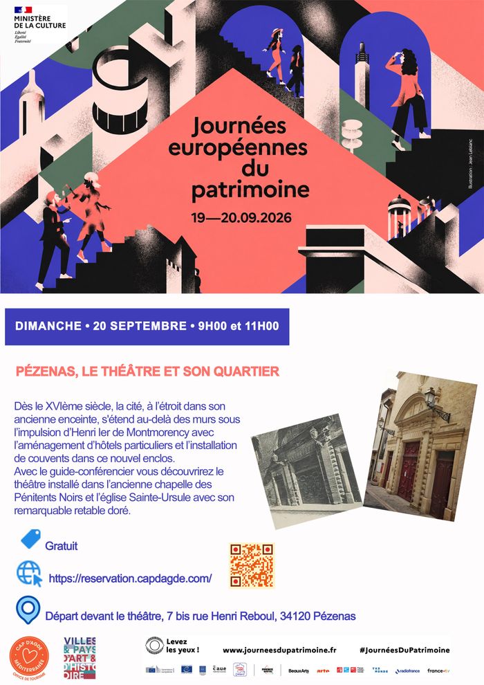 Visite commentée : Pézenas, le théâtre et son quartier, Départ de visite « Le théâtre et son quartier », Pézenas