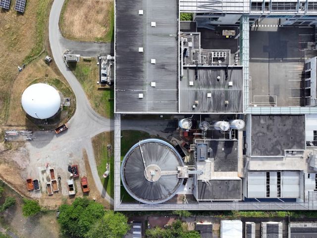 Visite de la station de dépollution des eaux usées de La Baumette – Angers (49), Angers Station d’épuration de la Baumette, Angers